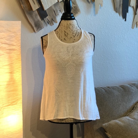 4[Michael Kors]New! Linen sleeveless embroidered - Picture 1 of 8
